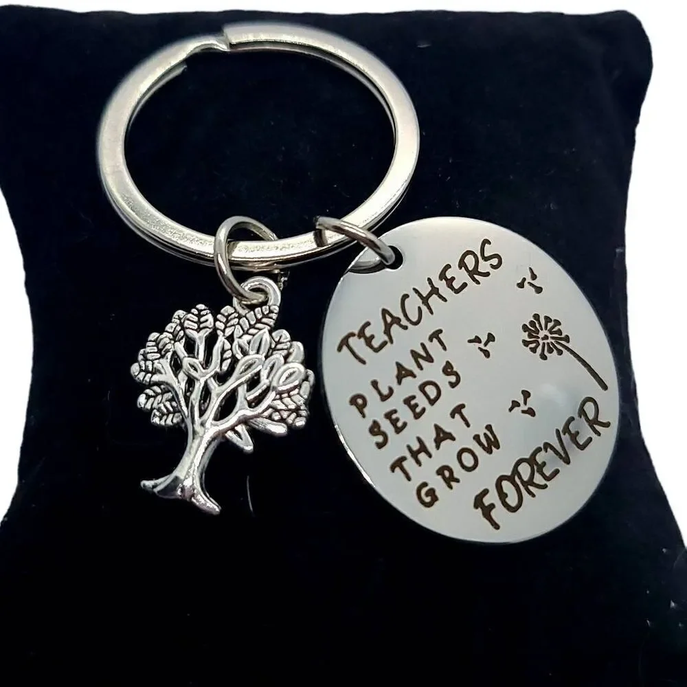 Teacher Keychain Keyring Gift Cute School Appreciation Key Chain